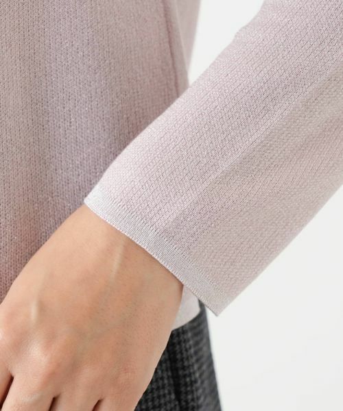 Leilian / レリアン ニット・セーター | ラメハイネックニット【Leilian WHITE LABEL】 | 詳細17