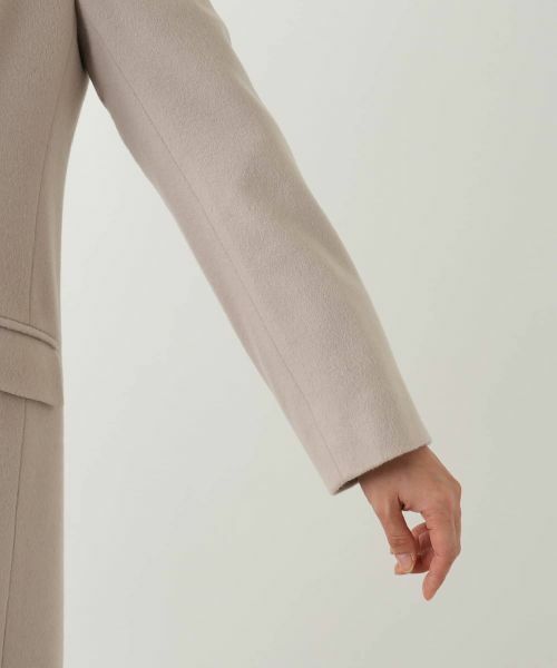 Leilian / レリアン その他アウター | フェイクファー切替ダブルブレストコート | 詳細16