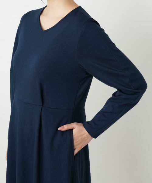 Leilian / レリアン ドレス | Vネックフレアワンピース | 詳細12