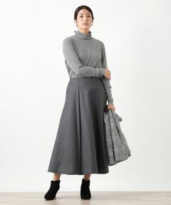 Leilian / レリアン カットソー | 袖口ラメチュールタートルネックプルオーバー【Leilian WHITE LABEL】