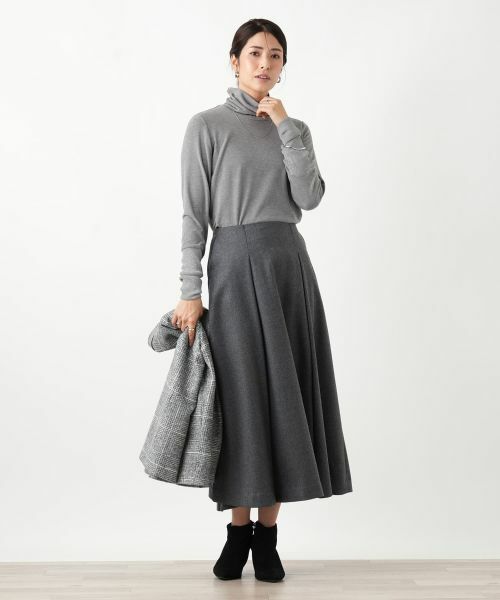 Leilian / レリアン カットソー | 袖口ラメチュールタートルネックプルオーバー【Leilian WHITE LABEL】 | 詳細2