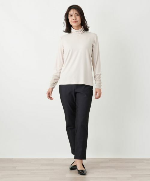 Leilian / レリアン カットソー | 袖口ラメチュールタートルネックプルオーバー【Leilian WHITE LABEL】 | 詳細26