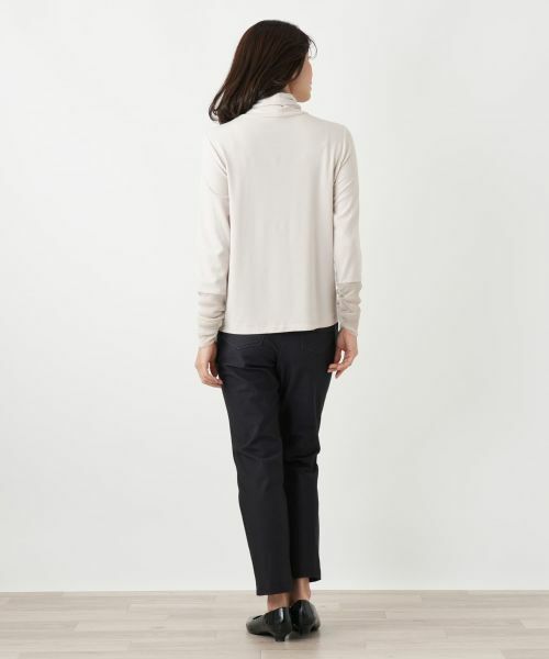 Leilian / レリアン カットソー | 袖口ラメチュールタートルネックプルオーバー【Leilian WHITE LABEL】 | 詳細28