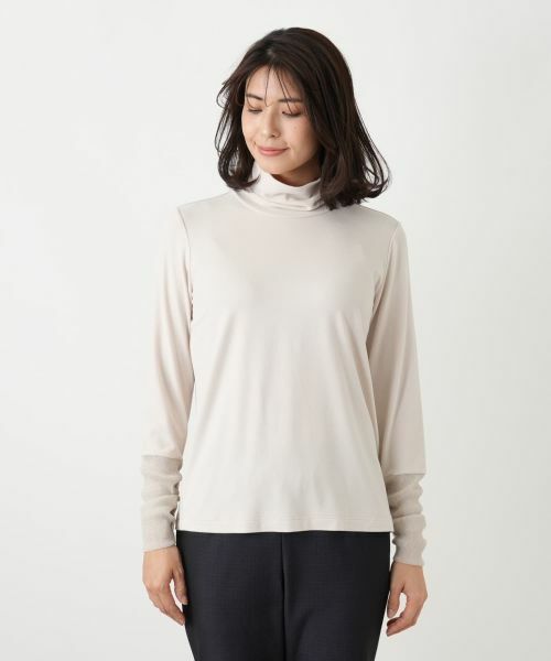 Leilian / レリアン カットソー | 袖口ラメチュールタートルネックプルオーバー【Leilian WHITE LABEL】 | 詳細29