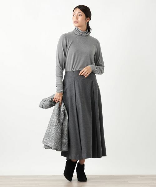 Leilian / レリアン カットソー | 袖口ラメチュールタートルネックプルオーバー【Leilian WHITE LABEL】 | 詳細3