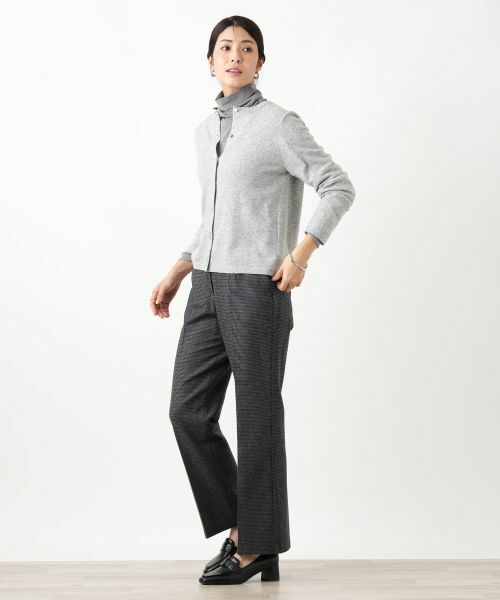 Leilian / レリアン カットソー | 袖口ラメチュールタートルネックプルオーバー【Leilian WHITE LABEL】 | 詳細6