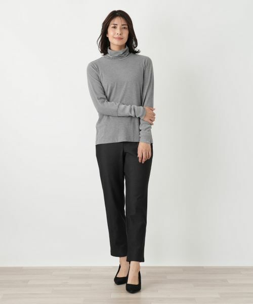 Leilian / レリアン カットソー | 袖口ラメチュールタートルネックプルオーバー【Leilian WHITE LABEL】 | 詳細8