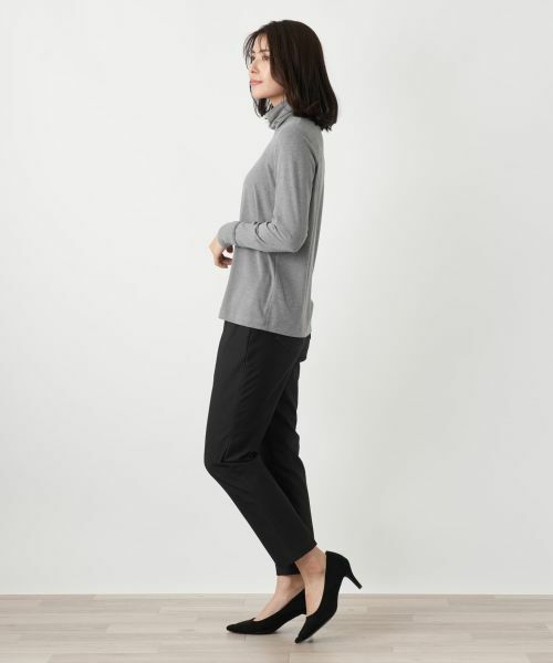 Leilian / レリアン カットソー | 袖口ラメチュールタートルネックプルオーバー【Leilian WHITE LABEL】 | 詳細9