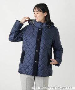 Leilian / レリアン その他アウター | キルティング切替フーデッドコート【Leilian WHITE LABEL】