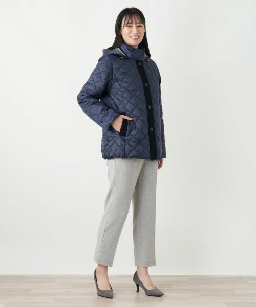 Leilian / レリアン その他アウター | キルティング切替フーデッドコート【Leilian WHITE LABEL】 | 詳細4