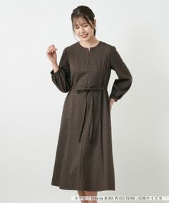 Leilian / レリアン ドレス | チェックスキッパーワンピース【Leilian WHITE LABEL】