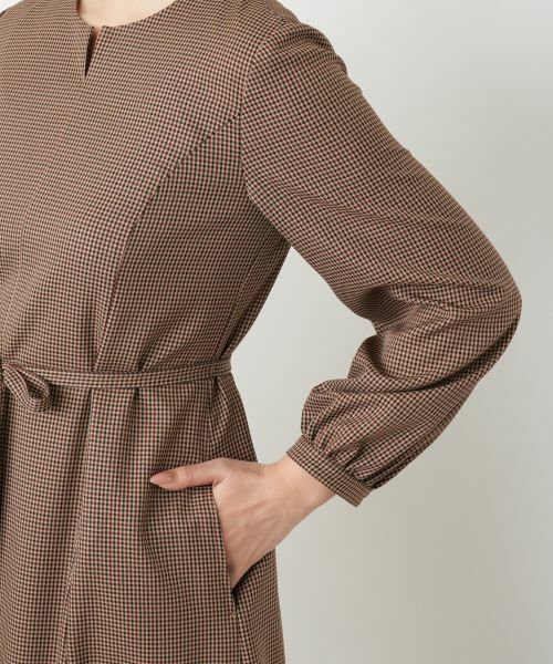 Leilian / レリアン ドレス | チェックスキッパーワンピース【Leilian WHITE LABEL】 | 詳細14