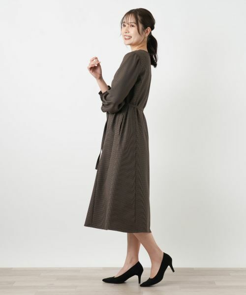 Leilian / レリアン ドレス | チェックスキッパーワンピース【Leilian WHITE LABEL】 | 詳細2