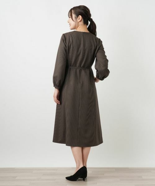 Leilian / レリアン ドレス | チェックスキッパーワンピース【Leilian WHITE LABEL】 | 詳細3