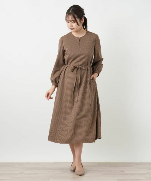 Leilian / レリアン ドレス | チェックスキッパーワンピース【Leilian WHITE LABEL】 | 詳細4