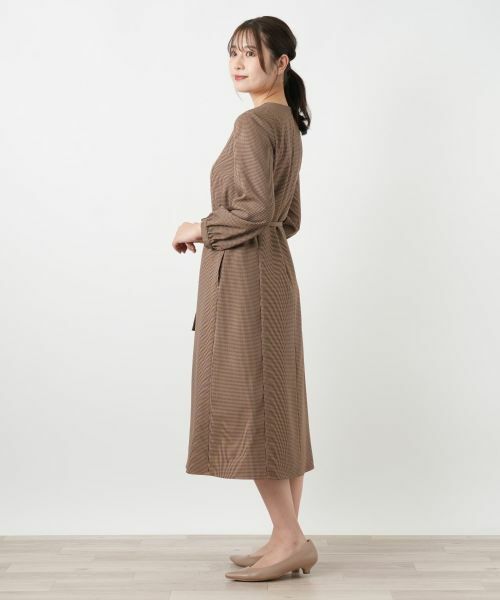 Leilian / レリアン ドレス | チェックスキッパーワンピース【Leilian WHITE LABEL】 | 詳細5