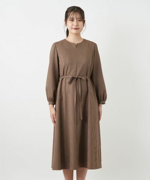 Leilian / レリアン ドレス | チェックスキッパーワンピース【Leilian WHITE LABEL】 | 詳細7