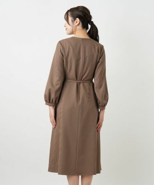 Leilian / レリアン ドレス | チェックスキッパーワンピース【Leilian WHITE LABEL】 | 詳細9