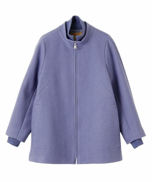 Leilian / レリアン その他アウター | スタンドカラージップブルゾン【Leilian WHITE LABEL】(コバルトブルー)
