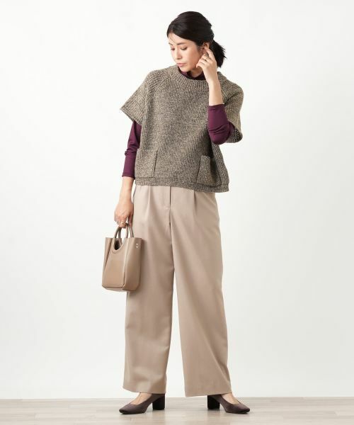 Leilian / レリアン その他パンツ | ストレッチワイドパンツ【Leilian WHITE LABEL】 | 詳細1