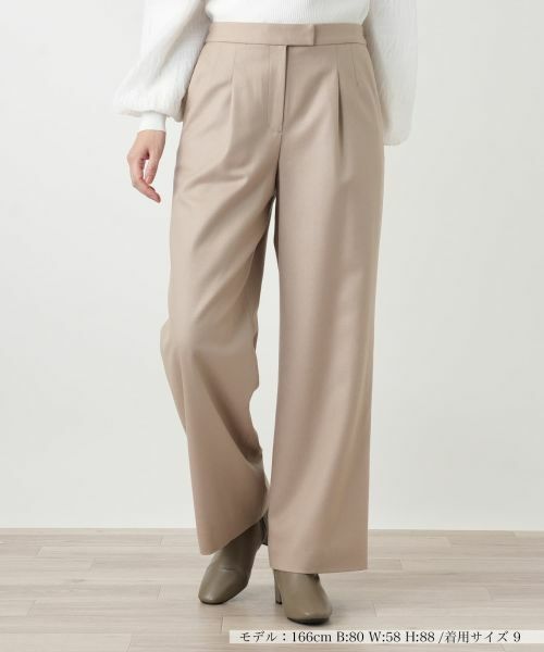 Leilian / レリアン その他パンツ | ストレッチワイドパンツ【Leilian WHITE LABEL】 | 詳細12