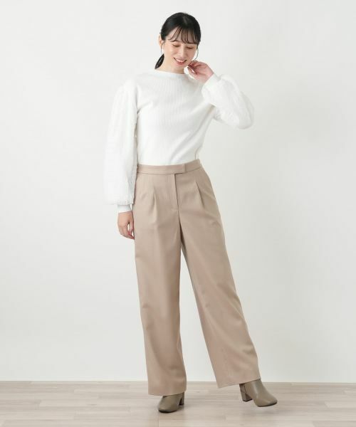 Leilian / レリアン その他パンツ | ストレッチワイドパンツ【Leilian WHITE LABEL】 | 詳細13