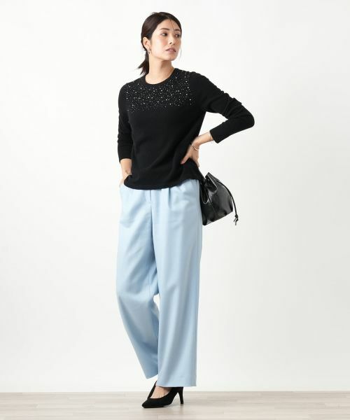 Leilian / レリアン その他パンツ | ストレッチワイドパンツ【Leilian WHITE LABEL】 | 詳細25