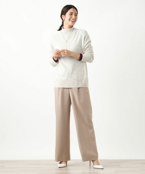 Leilian / レリアン その他パンツ | ストレッチワイドパンツ【Leilian WHITE LABEL】 | 詳細5