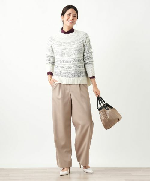 Leilian / レリアン その他パンツ | ストレッチワイドパンツ【Leilian WHITE LABEL】 | 詳細7