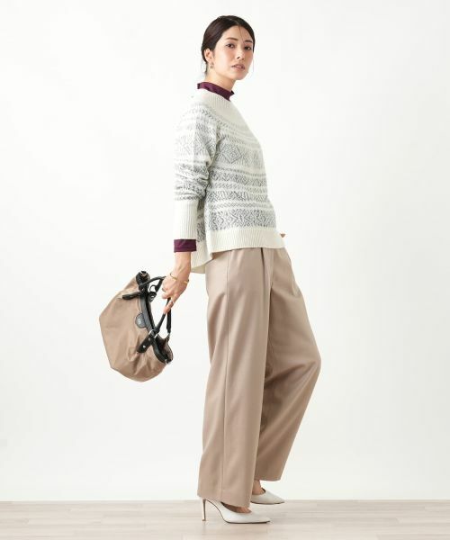 Leilian / レリアン その他パンツ | ストレッチワイドパンツ【Leilian WHITE LABEL】 | 詳細8