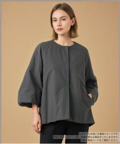 Leilian / レリアン その他アウター | ボリュームスリーブノーカラーコート
