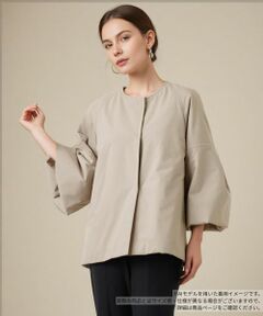 Leilian / レリアン その他アウター | ボリュームスリーブノーカラーコート