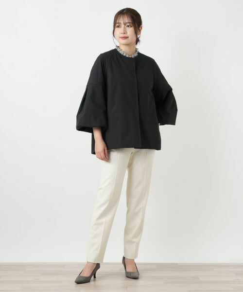 Leilian / レリアン その他アウター | ボリュームスリーブノーカラーコート | 詳細1