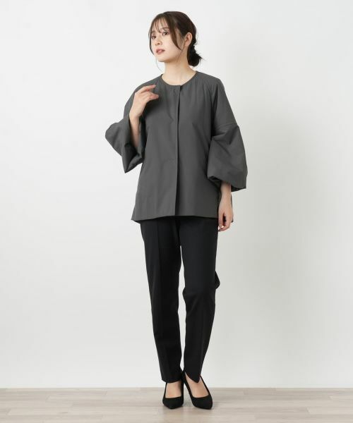 Leilian / レリアン その他アウター | ボリュームスリーブノーカラーコート | 詳細4