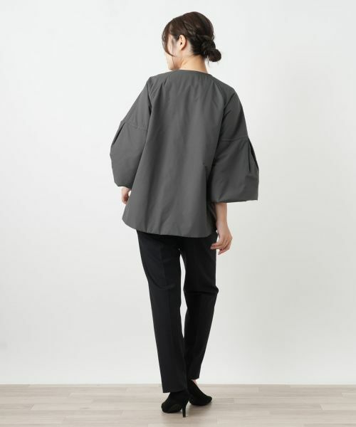 Leilian / レリアン その他アウター | ボリュームスリーブノーカラーコート | 詳細6