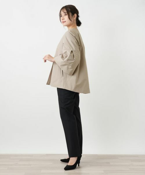 Leilian / レリアン その他アウター | ボリュームスリーブノーカラーコート | 詳細8