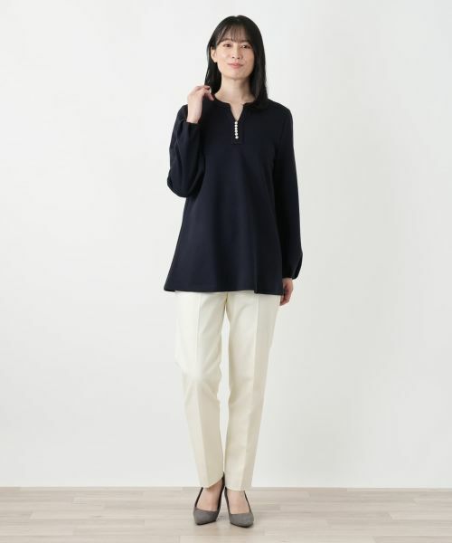 Leilian / レリアン シャツ・ブラウス | スキッパーチュニックブラウス【Leilian WHITE LABEL】 | 詳細4