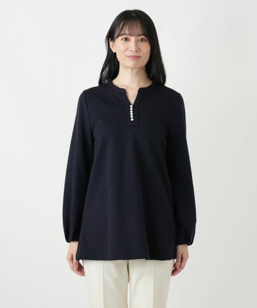 Leilian / レリアン シャツ・ブラウス | スキッパーチュニックブラウス【Leilian WHITE LABEL】 | 詳細7