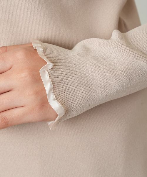 Leilian / レリアン ニット・セーター | フリル編地切替ニット | 詳細17