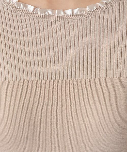 Leilian / レリアン ニット・セーター | フリル編地切替ニット | 詳細18