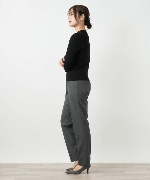 Leilian / レリアン ニット・セーター | フリル編地切替ニット | 詳細5