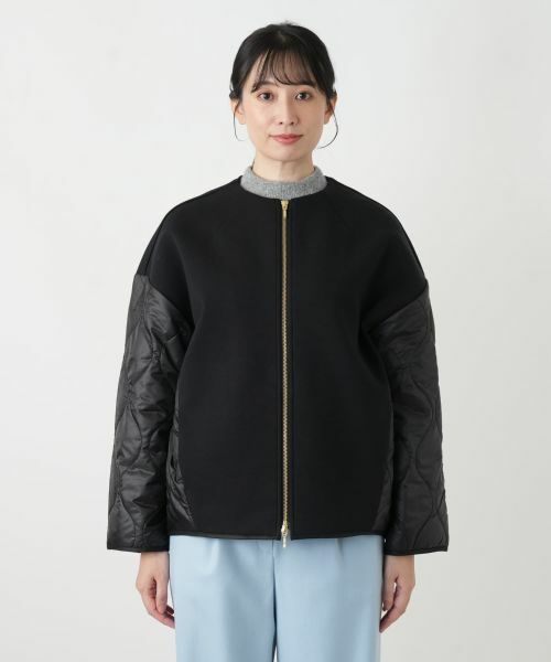 Leilian / レリアン その他アウター | 異素材切替キルティングブルゾン | 詳細4