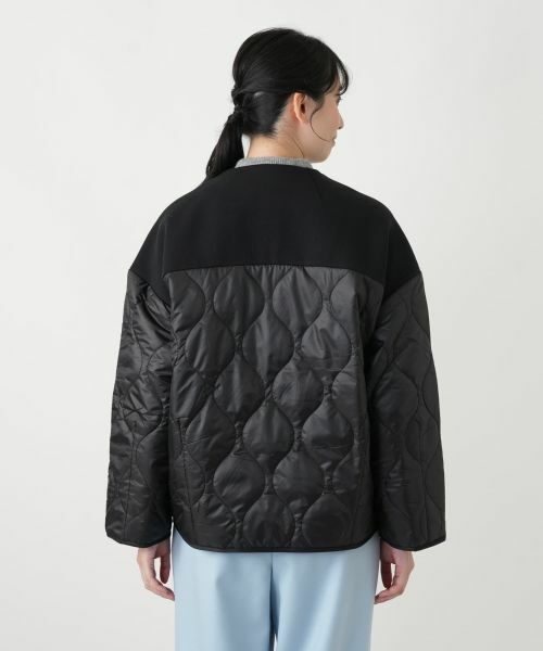Leilian / レリアン その他アウター | 異素材切替キルティングブルゾン | 詳細6
