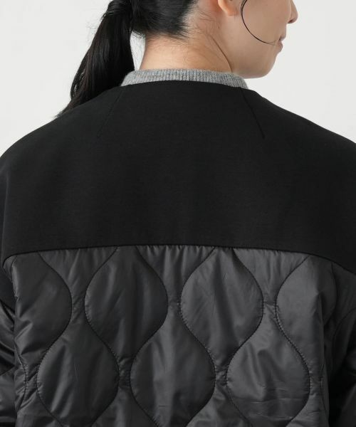 Leilian / レリアン その他アウター | 異素材切替キルティングブルゾン | 詳細8