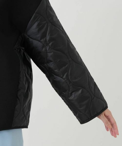 Leilian / レリアン その他アウター | 異素材切替キルティングブルゾン | 詳細9