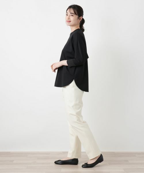 Leilian / レリアン カットソー | ドルマンスリーブ切替カットソー | 詳細6