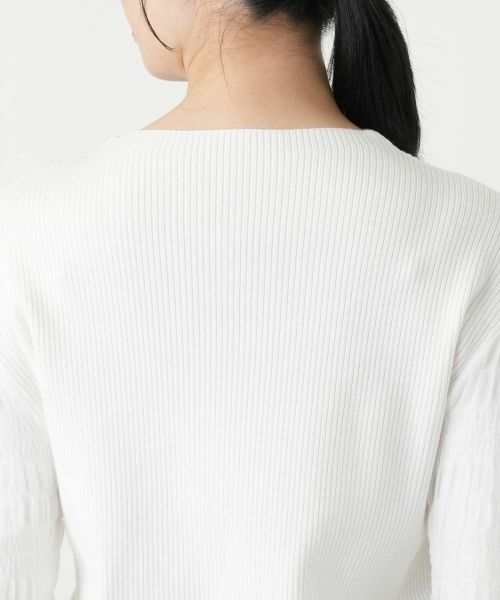 Leilian / レリアン ニット・セーター | スリーブ異素材切替ニット | 詳細11