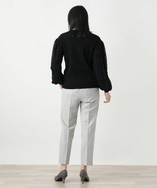 Leilian / レリアン ニット・セーター | スリーブ異素材切替ニット | 詳細3