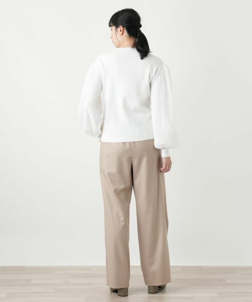 Leilian / レリアン ニット・セーター | スリーブ異素材切替ニット | 詳細6