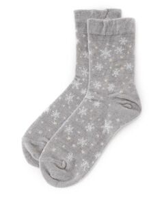 Leilian / レリアン ソックス | スノー柄ショートソックス